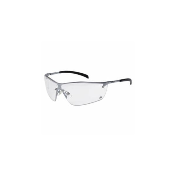 Bolle Safety Silium Safety Glasses, Clear Poly Anti-Fog/Anti-Scratch Lens, Black Frame 286-40073 - main