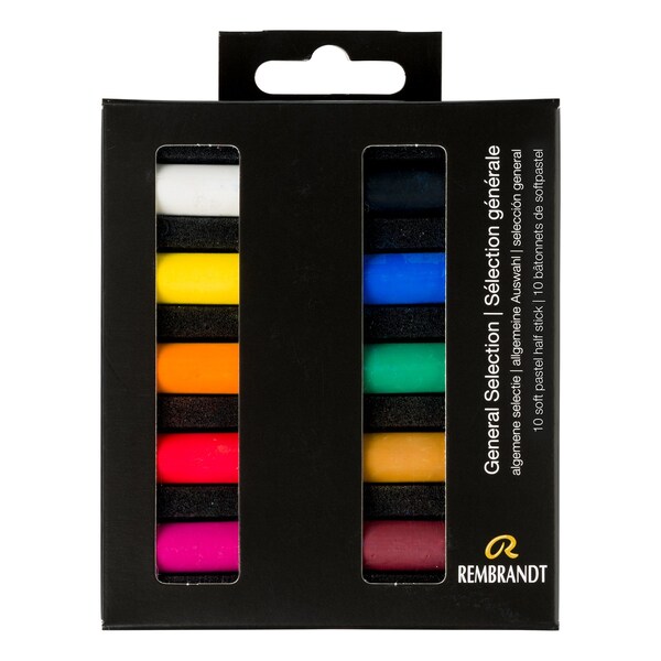 Rembrandt Soft Pastel Micro Sets, 10 Half Sticks, General Selection 31821000 - main