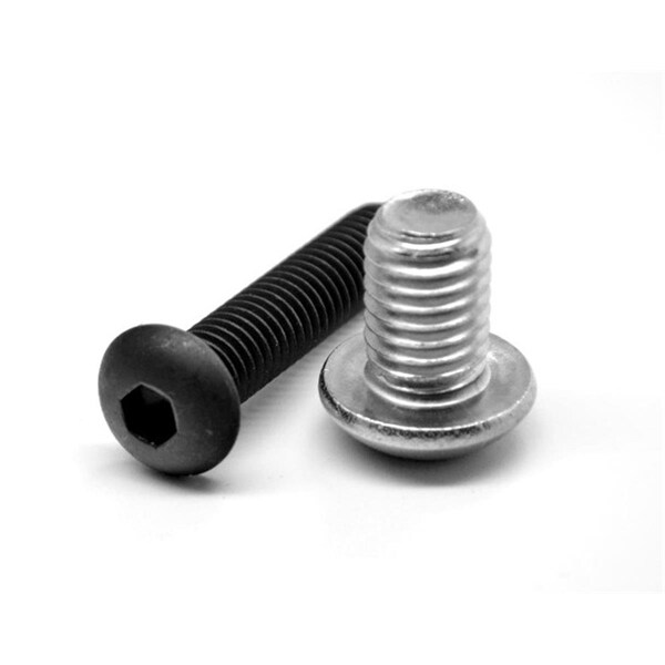 Asmc Industrial No.8-32 x 5/16 - FT Socket Button Head Cap Screw, Alloy Steel - Zinc Plated, 2500PK 0000-103089-2500 - main
