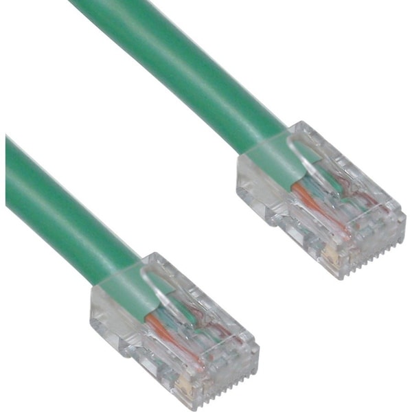 Cable Wholesale Cat6 Green Copper Ethernet Patch Cable, Bootless, POE Compliant, 14 foot 10X8-15114 - main
