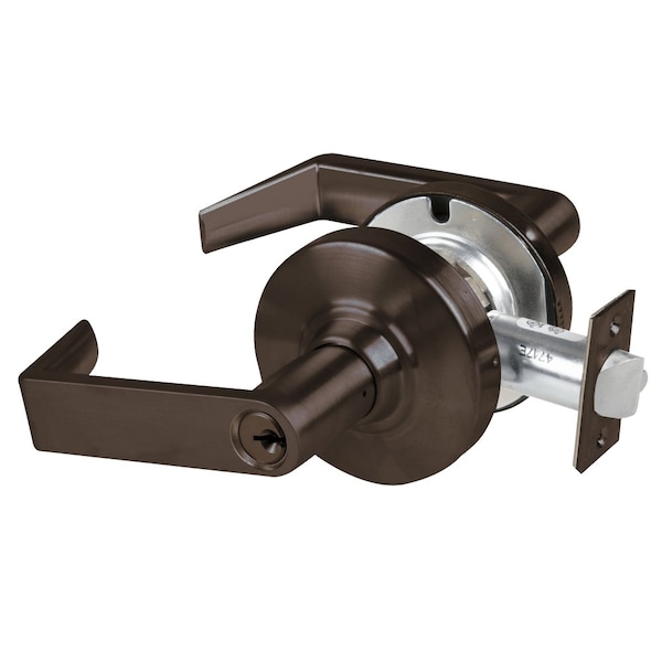 Schlage Grade 1 Corridor Lock, Rhodes Lever, Standard Cylinder, Oil Rubbed Bronze Finish, Non-Handed ND73PD RHO 613 - main