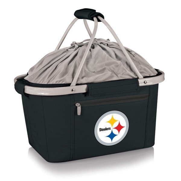 Picnic Time Family Of Brands NFL Pittsburgh Steelers - Metro Basket Collapsible Cooler Tote 645-00-175-254-2 - main