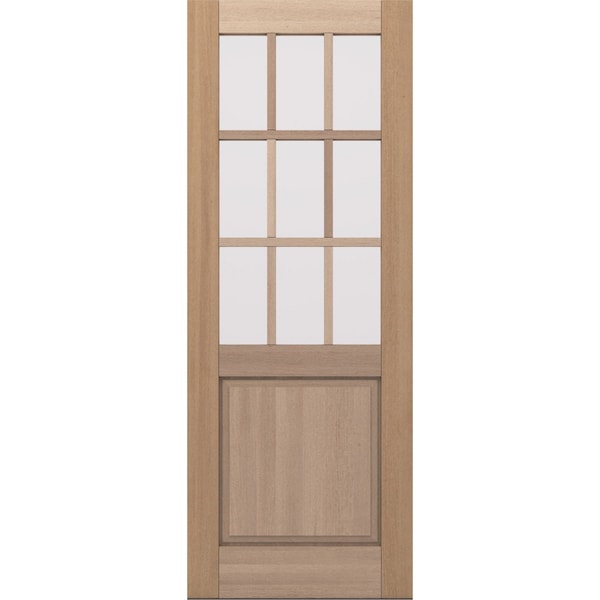 Doornmore G5009, 37.75" x 98" ( 36" Door) Left Hand, Mahogany SDL 9 Lite, 1/2 Lite Exterior Door G5009-SW-3696_1_LI - main