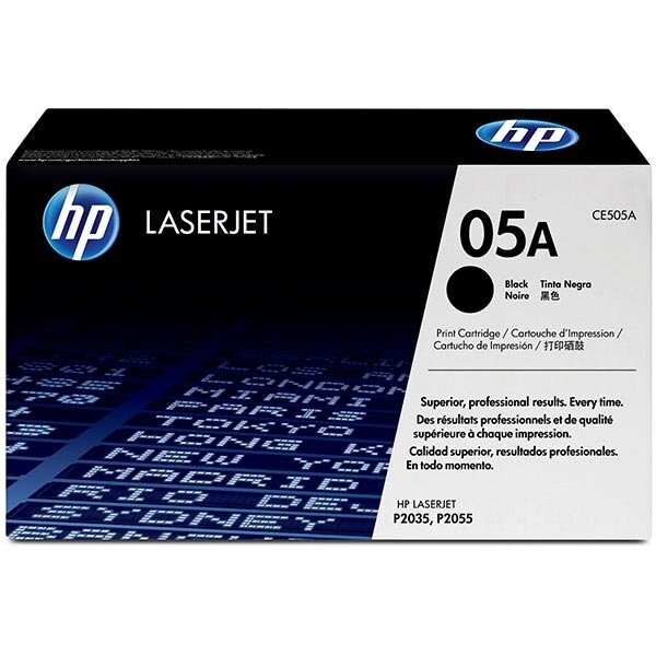 Hp 05A (CE505A) Black Original LaserJet Toner Cartridge (2,300 Yield) CE505A - main