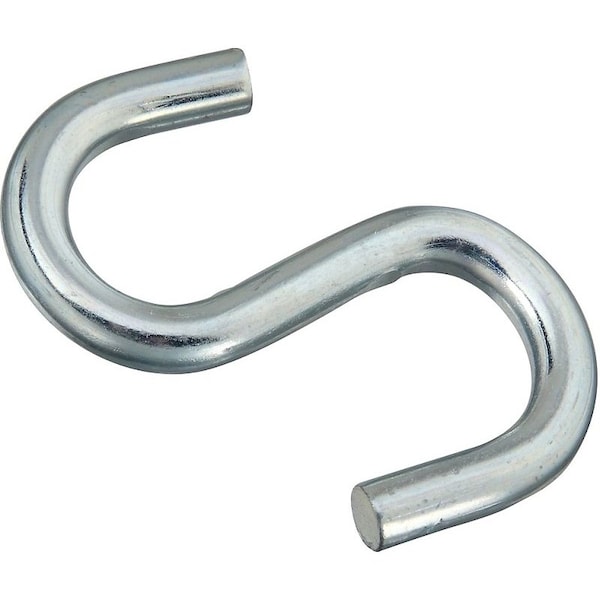 National Hardware 347856 S-Hook, 240 lb Working Load, Steel, Zinc N347-856 - main