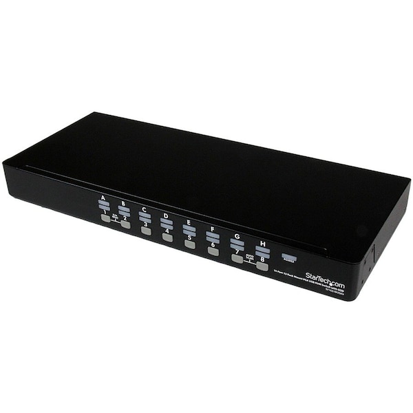 Startech.Com StarTech.com 16 Port 1U Rackmount USB KVM Switch with OSD SV1631DUSBU - main