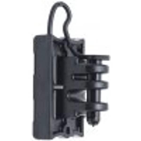 Zareba Screw-In Ring Insulator, 9 to 22 ga Fence Wire, Aluminum/Polywire/Steel, Black IWTPLB-Z - main