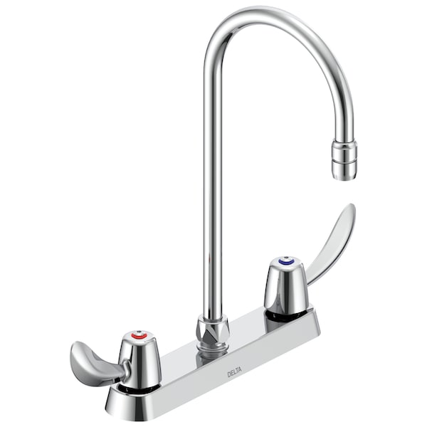 Delta Commercial 26C3 8 In Cast Deck-Mount In Chrome 26C3942-R6 - main