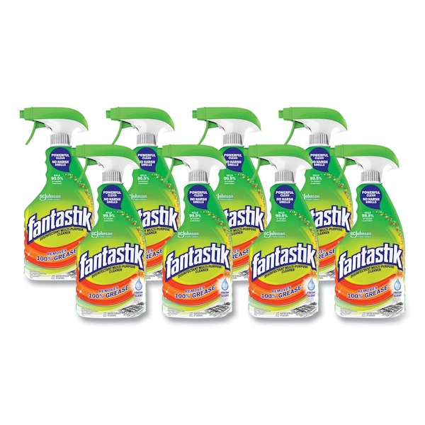 Fantastik Cleaners & Detergents, Spray Bottle, Fresh, 8 PK 306387 - main