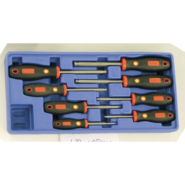 Genius Tools 8 Piece SAE Wobble Hex Screwdriver Set HR-578SW - main