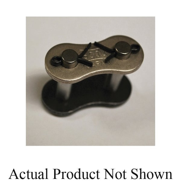 Tsubaki Double Pitch Standard Connecting Link, C2100H chain, 2.5P, 1.823 OAW, .376 Pin, Stl C2100HNPCL - main