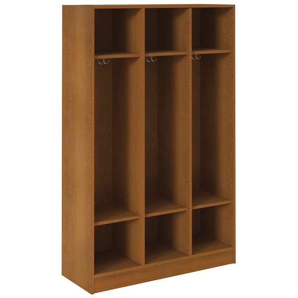 I.D. Systems Mobile Wood Cabinet, Maple, 45 in W x 45 in L x 72 in H x 18 in D 79016Z450577 - main