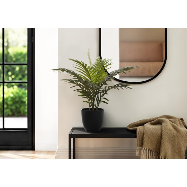 Monarch Specialties Artificial Plant 20" Tall, Palm, Indoor, Faux, Fake, Table, Greenery, Potted, Real Touch, Decorative I 9501 - main