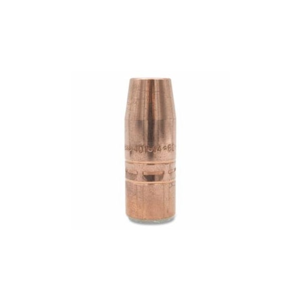 Bernard Air-Cooled Bore Nozzle, Heavy-Duty, Thread On, 5/8 in Bore, 1/4 in Recess, Tapered, Copper, 10PK 360-401-14-62 - main