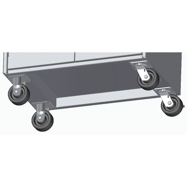 Pucel Set of 4, Bolt-On Casters for HDSC. 2 rigid, 2 swivel, 5inx 2inPhenolic Casters. Capacity 2,000lbs Add Bolt-On Casters - main