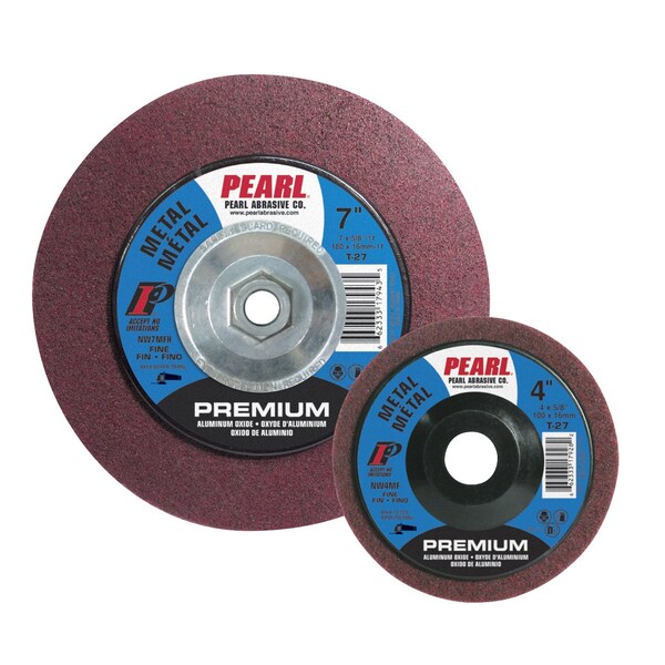 Pearl Premium Surface Prep Wheel 4-1/2 x 5/8-11 AO Maroon, Fine Grit NW45MFH - main