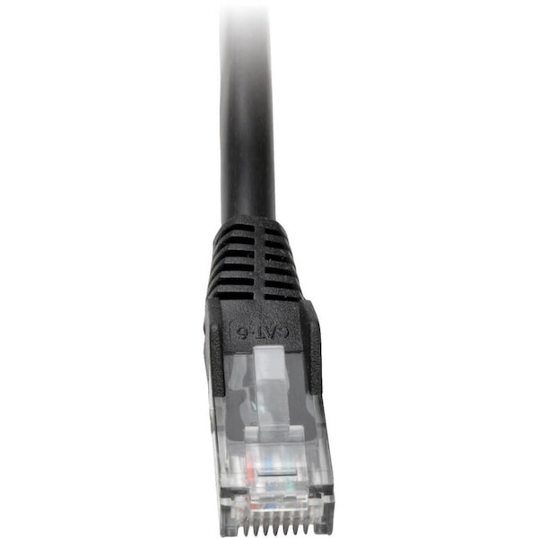 Eaton Tripp Lite Series Cat6 Gigabit Snagless Molded UTP Ethernet Cable RJ45 M/M, PoE, Black, 2 ft. N201-002-BK - main