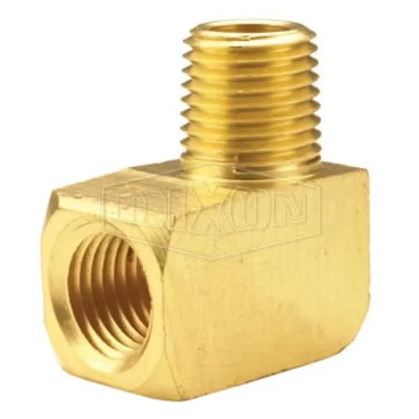 Dixon 90Deg Street Elbow, 3/8 x 1/4 in Nominal, Female NPTF x Male NPTF End Style, Brass 3040604C - main