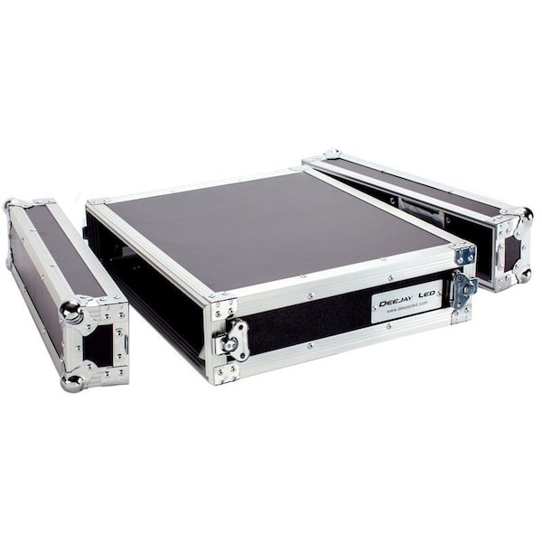 Deejay Led Fly Drive Case For Standard DJ 19-in Amplifier or Similarly Sized Equipment w/Laptop Shelf w/Wheels TBH2UAD - main