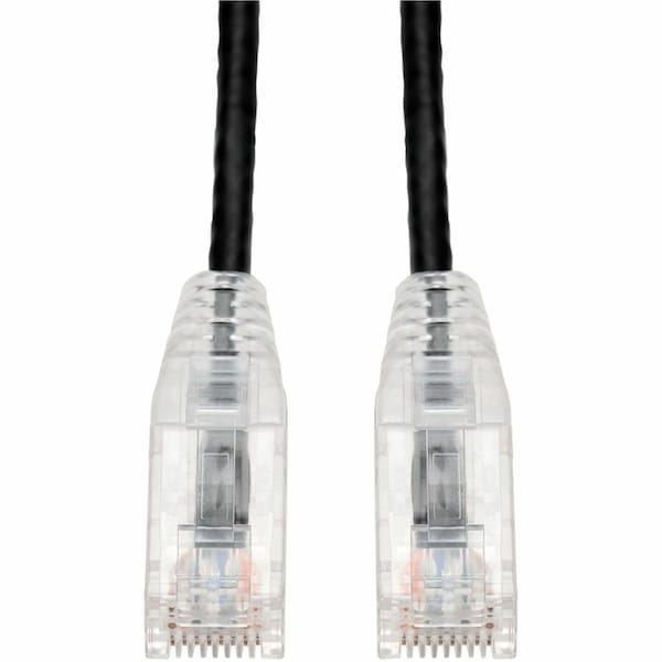 Add-On 5FT RJ-45 MALE TO RJ-45 MALE STRAIGHT BLACK CAT6 SLIM UTP COPPER PVC P ADD-5FSLCAT6-BK - main