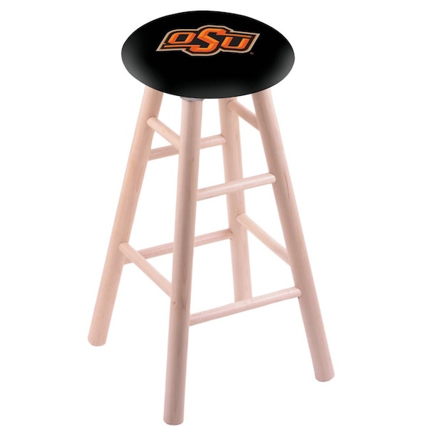 Holland Bar Stool Co Maple Bar Stool, Natural Finish, Oklahoma State Seat RC30MSNat - main
