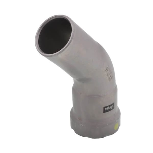 Viega MegaPressG 45 street elbow P 1.25 FTG IPS 1.25 carbon steel zinc-nickel coating 26116 - main