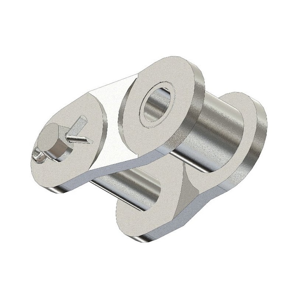 Senqcia Inspire Series SBR 40NPOL Single Strand Cottd Off Link, 40NP chain, .5P, .7 OAW, .156 Pin, Stl S-40NPOL - main
