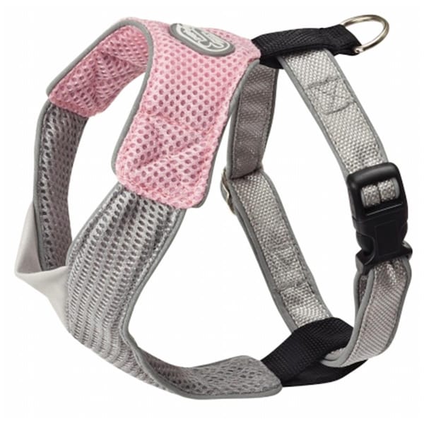 Doggles XXS V Mesh Harness - Pink-Gray HAOMXX02 - main