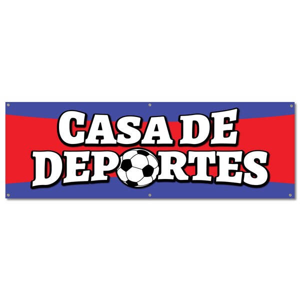Signmission Casa De Deportes, 24 Inch, Banner B-72-30355 - main