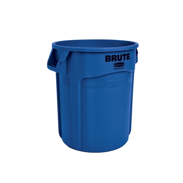 Rubbermaid Commercial BRUTE 20 gal Round Heavy Duty Plastic Can, Blue, None, Plastic, Not Applicable FG262000BLUE - main