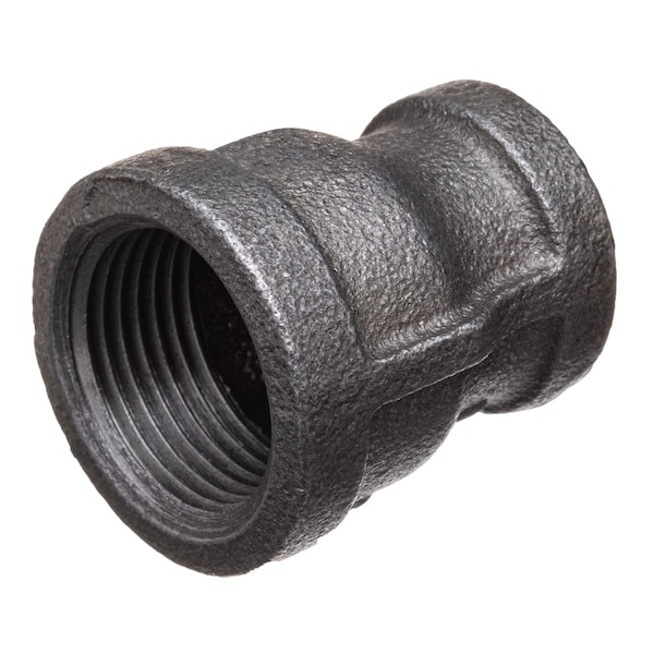 Usa Industrials Pipe Fittings, Black-Coated Malleable Iron, Class 150, Reducing Coupling, 2-1/2in x 1-1/4in NPT ZUSA-PF-19968 - main