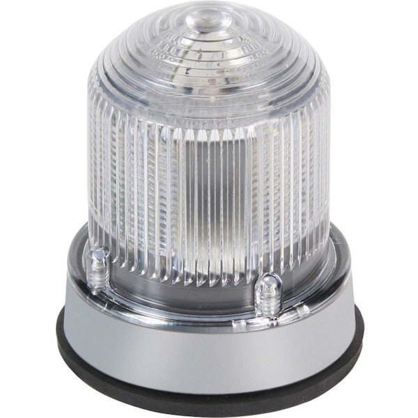 Edwards Signaling Warning Light, Amber, Green, Red, (6) LED, 24V DC, 65, 120, 240 FPM, 3 1/4 in Dia., Panel/Conduit 125XBRiRGA24DB - main