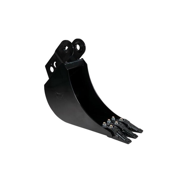 Mytee Products 8in Wide Fronthoe Bucket for Skid Steer Fronthoe Backhoe Excavator Drainage Holes BEC-BKT-8 - main