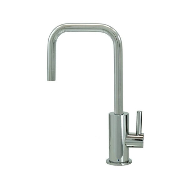 Mountain Plumbing Point-of-Use Drinking Faucet with Round Body and 90 Deg Spout in White MT1833-NL/WH - main
