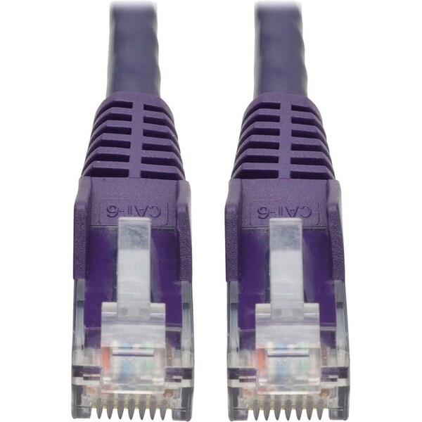 Eaton Tripp Lite Series Cat6 Gigabit Snagless Molded UTP Ethernet Cable RJ45 M/M, PoE, Purple, 2 N201-002-PU - main