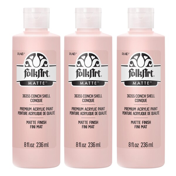 Folkart Acrylic Paint, Matte, Acrylic Base, Conch Shell 36355 - main