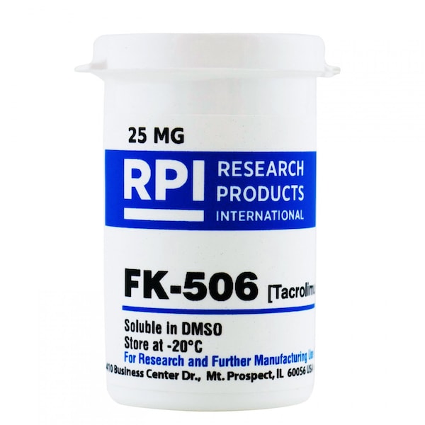 Rpi FK-506 Tacrolimus Fujimycin, 25 Milligrams F22100-0.025 - main
