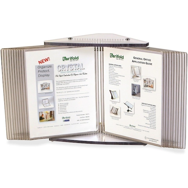 Tarifold Desk Reference Unit, 20 Pockets, Clear CD272 - main