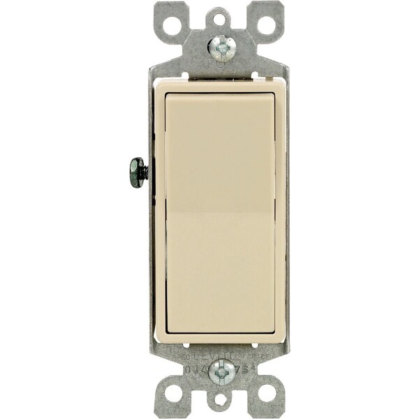 Leviton Decora Commercial Grade 20 Amp Rocker Single Pole Switch Ivory S11-05621-2IS - main