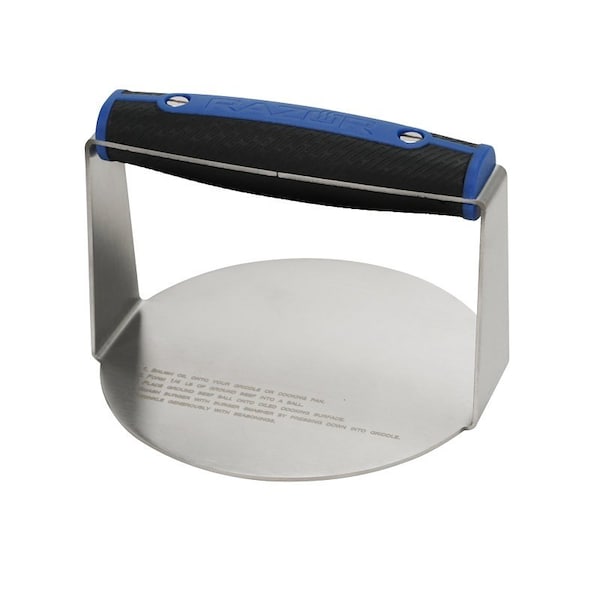 Mr Bar-B-Q Products Mr. BAR-B-Q Burger Smasher, 5.43 in L, 5.35 in W, Stainless Steel 08804RZ - main