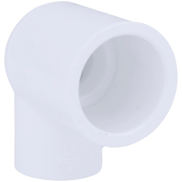 Charlotte Pipe And Foundry 3/4'' Slip x 1/2'' Female Schedule 40 90 Deg. PVC Elbow, 1/4 Bend PVC 02301 2600HA - main