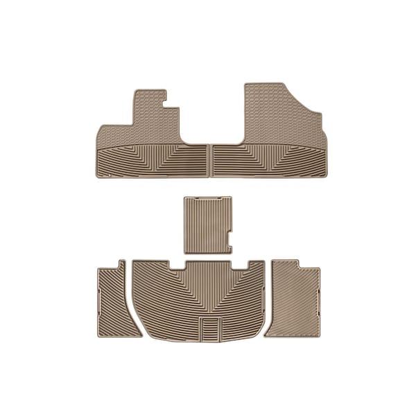 Weathertech Tan, Front and Rear All Weather Floor Mats W48TN-W159TN - main