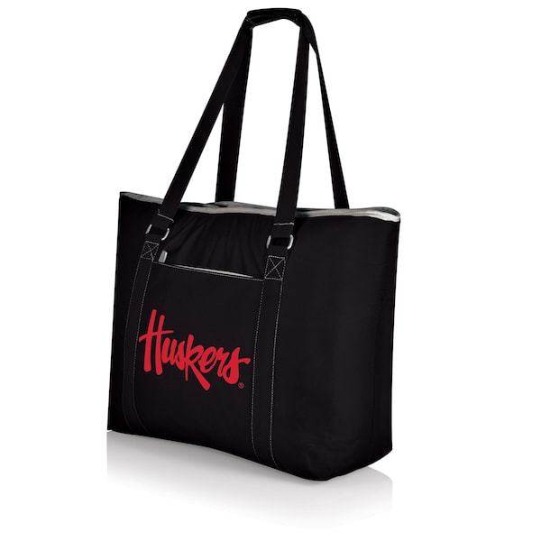 Picnic Time Family Of Brands NCAA Nebraska Cornhuskers Tahoe XL Tote Cooler Bag - Soft Cooler Bag - Picnic Cooler, Black 598-00-175-404-0 - main