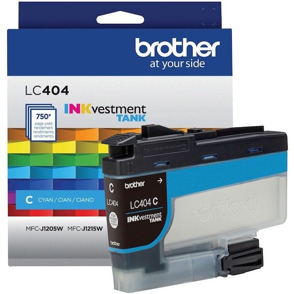 Brother Standard Yield Cyan Ink Cartridge LC404CS - main
