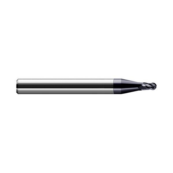 Harvey Tool Miniature End Mill-Ball-Stub & Standard, 24552-C3, AlTiN, .052" Cutter Diameter, 5/64" Length of Cut 24552-C3 - main