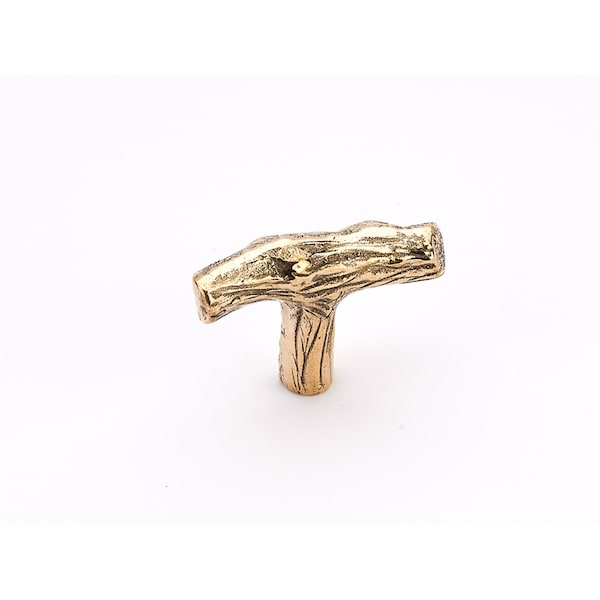 Schaub 2in Mountain Twig Cabinet Knob Natural Bronze Finish 768-NB - main