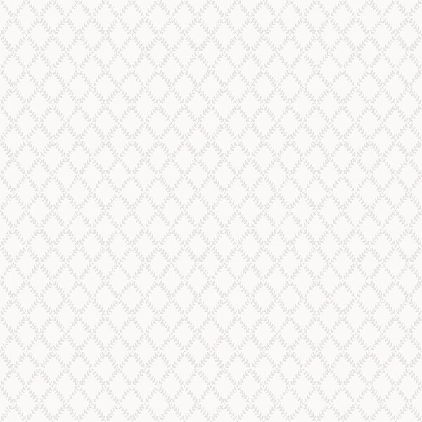 A-Street Prints Trevor White Leaf Trellis Wallpaper 4143-34001 - main