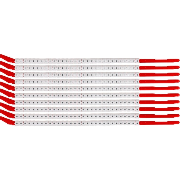 Brady ClipSleeve Wire Markers Size 10 Nylon 16 AWG - 14 AWG, + Pack of 300 Each, 300PK SCN10-PLUS - main