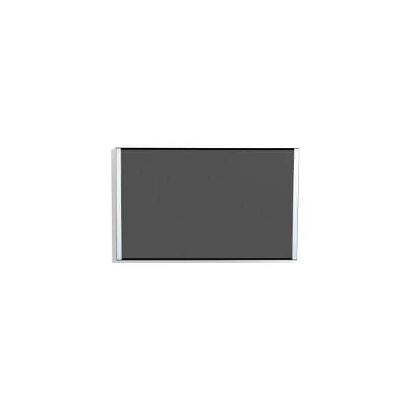 Iceberg Iceberg Perforated Steel Magnetic and Tackable Bulletin Board - Charcoal - 24in x 38in 34110 - main