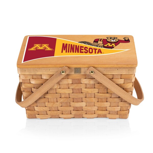 Picnic Time Family Of Brands NCAA Minnesota Golden Gophers Poppy Personal Picnic Basket 124-00-299-364-0 - main